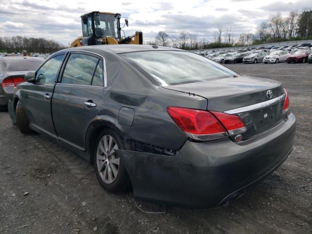 4T1BK3DB5BU398118 - 2011 TOYOTA AVALON BASE ნაცრისფერი ფოტო 3