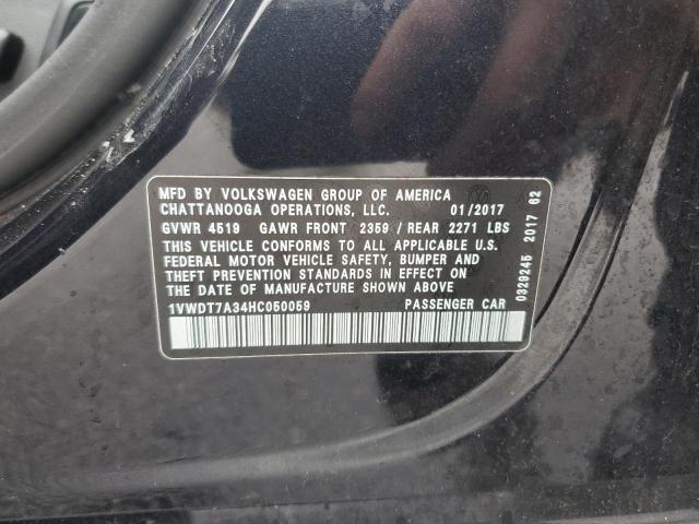 1VWDT7A34HC050059 - 2017 VOLKSWAGEN PASSAT R-LINE Qara foto 12