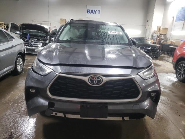 5TDGZRBH1NS185613 - 2022 TOYOTA HIGHLANDER XLE Մոխրագույն լուսանկար 5
