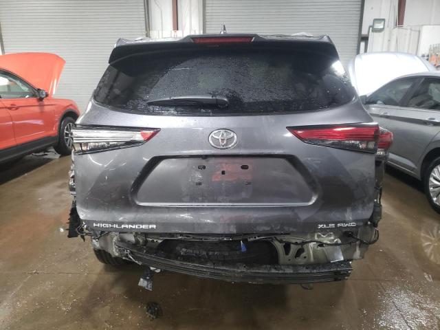 5TDGZRBH1NS185613 - 2022 TOYOTA HIGHLANDER XLE Մոխրագույն լուսանկար 6