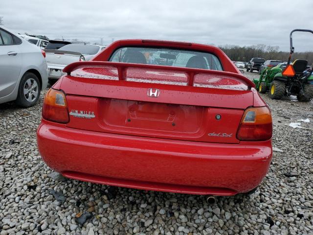 JHMEH6162TS000352 - 1996 HONDA CIVIC DEL SOL SI RED photo 6