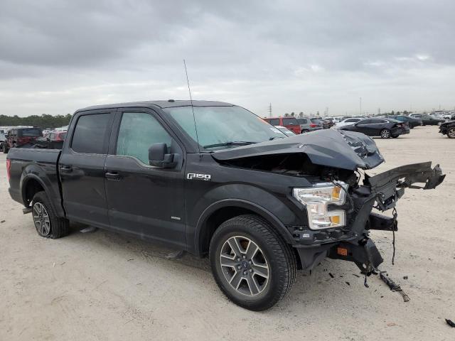 1FTEW1CG8HKE49090 - 2017 FORD F150 SUPERCREW BLACK photo 4