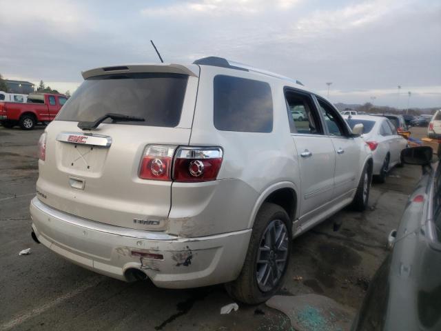 1GKKVTED8CJ285282 - 2012 GMC ACADIA DENALI WHITE photo 3