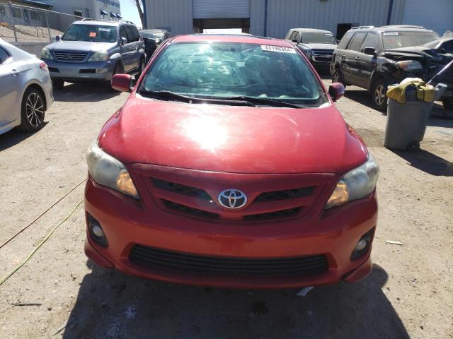 2T1BU4EE9BC701458 - 2011 TOYOTA COROLLA BASE RED photo 5