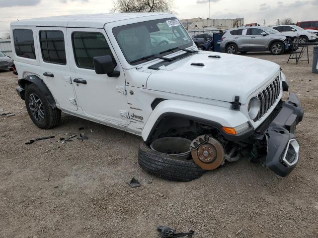1C4PJXEN8RW120731 - 2024 JEEP WRANGLER SAHARA WHITE photo 4
