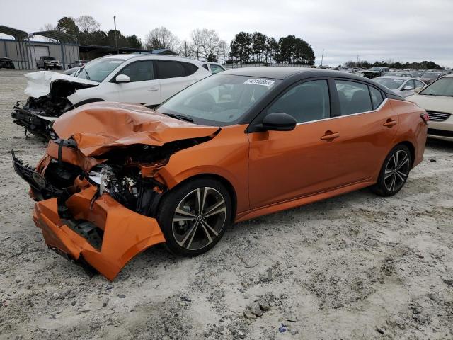 3N1AB8DV2NY315255 - 2022 NISSAN SENTRA SR ORANGE photo 1