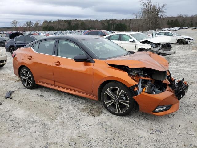 3N1AB8DV2NY315255 - 2022 NISSAN SENTRA SR ORANGE photo 4