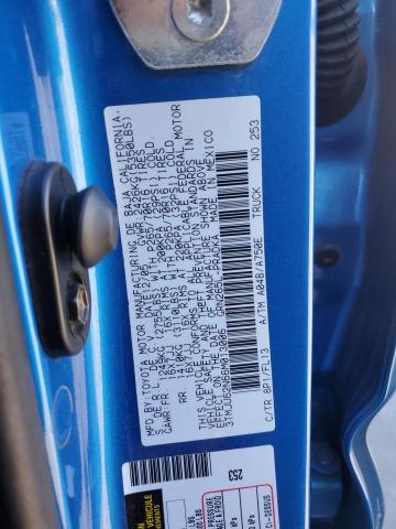 3TMJU62N66M013006 - 2006 TOYOTA TACOMA DOUBLE CAB PRERUNNER BLUE photo 12