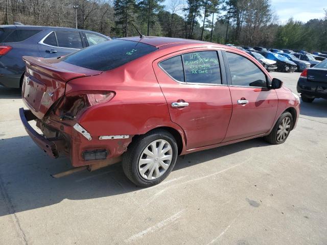 3N1CN7AP2JL812054 - 2018 NISSAN VERSA S RED photo 3