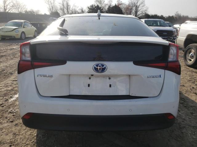 JTDKARFU6L3115385 - 2020 TOYOTA PRIUS L WHITE photo 6