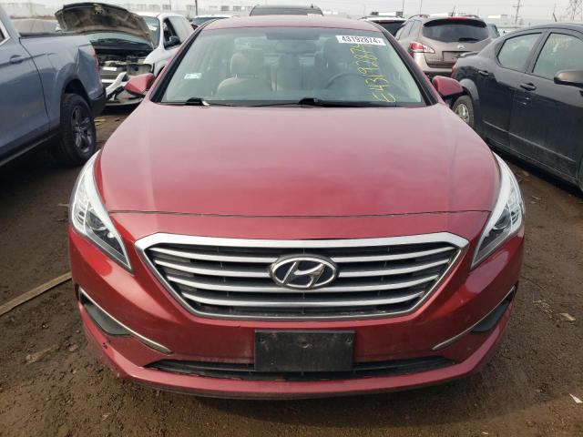 5NPE24AF7GH349079 - 2016 HYUNDAI SONATA SE RED photo 5