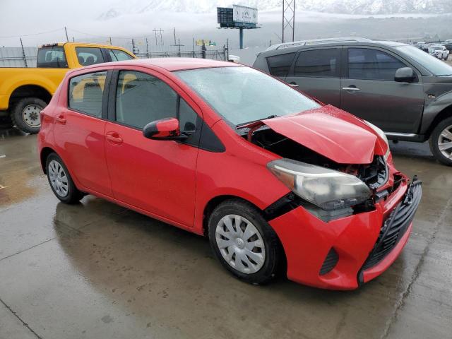 VNKKTUD32FA041221 - 2015 TOYOTA YARIS RED photo 4