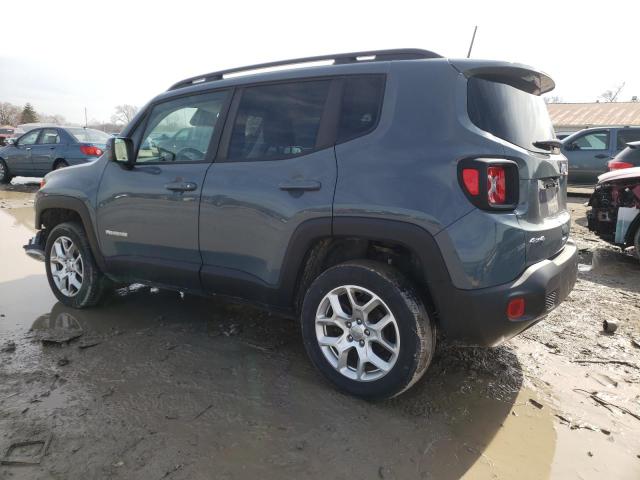 ZACCJBBB4JPG99374 - 2018 JEEP RENEGADE LATITUDE TEAL photo 2