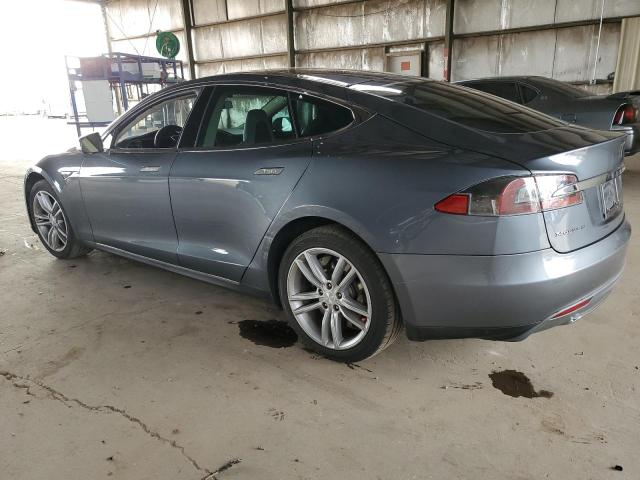 5YJSA1S14EFP30648 - 2014 TESLA MODEL S GRAY photo 2