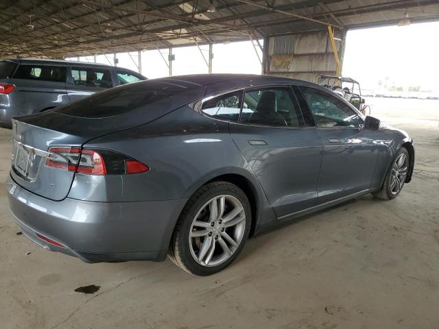 5YJSA1S14EFP30648 - 2014 TESLA MODEL S GRAY photo 3