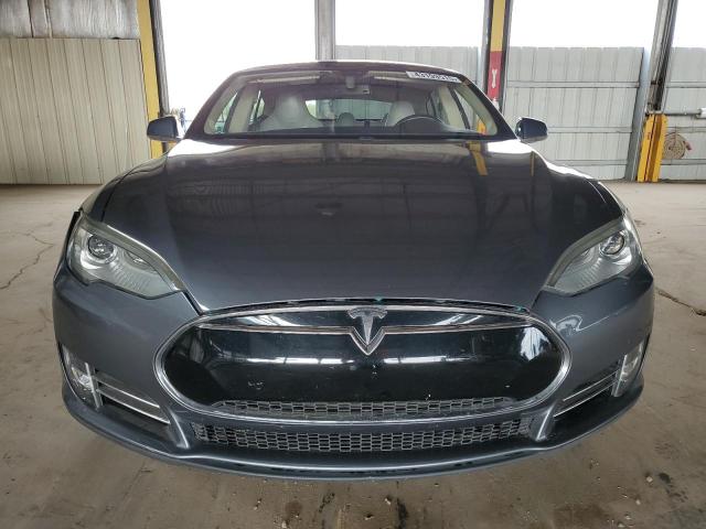 5YJSA1S14EFP30648 - 2014 TESLA MODEL S GRAY photo 5