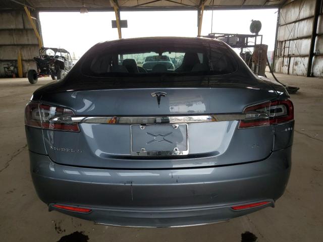 5YJSA1S14EFP30648 - 2014 TESLA MODEL S GRAY photo 6