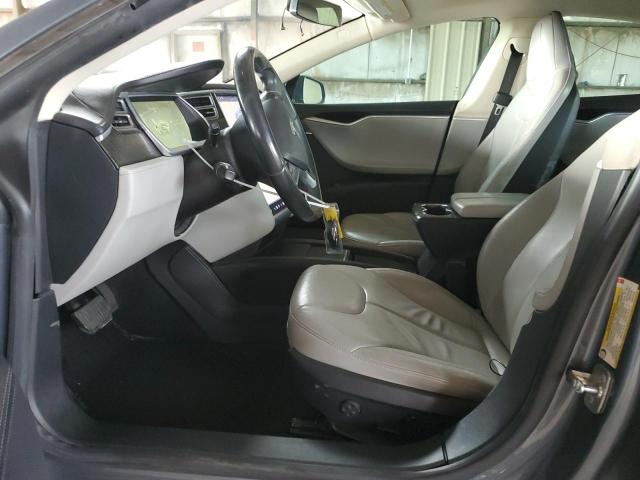5YJSA1S14EFP30648 - 2014 TESLA MODEL S GRAY photo 7