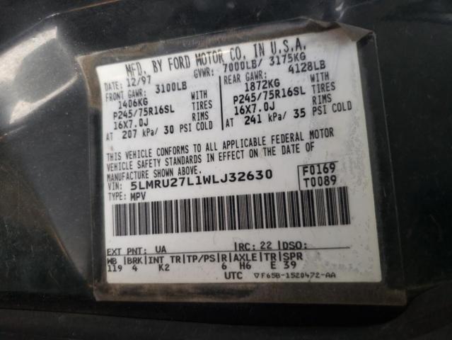 5LMRU27L1WLJ32630 - 1998 LINCOLN NAVIGATOR 黑色 照片 13