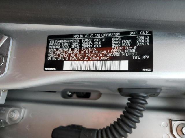 YV440MRR4H2161216 - 2017 VOLVO XC60 T5 DYNAMIC ვერცხლისფერი ფოტო 13