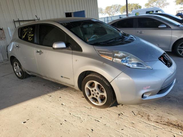 JN1AZ0CP4CT015237 - 2012 NISSAN LEAF SV SILVER photo 4