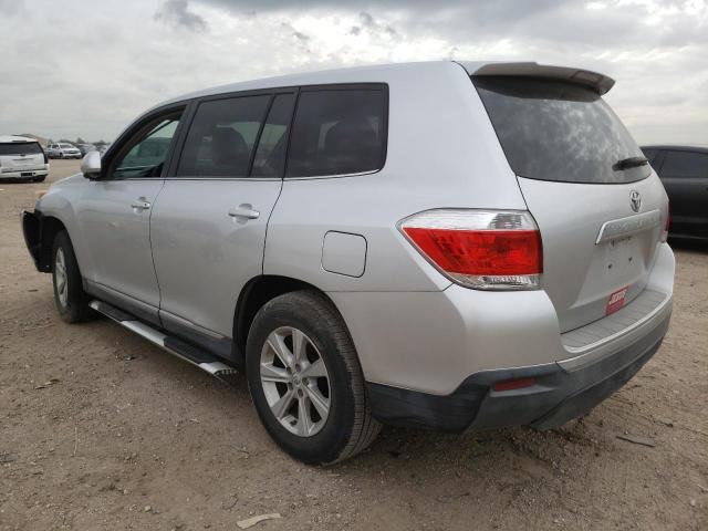 5TDZK3EH7BS039105 - 2011 TOYOTA HIGHLANDER BASE SILVER photo 2