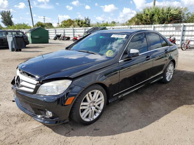 WDDGF54X49F197627 - 2009 MERCEDES-BENZ C 300 BLACK photo 1