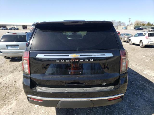 1GNSKCKDXMR172436 - 2021 CHEVROLET SUBURBAN K1500 LT BLACK photo 6