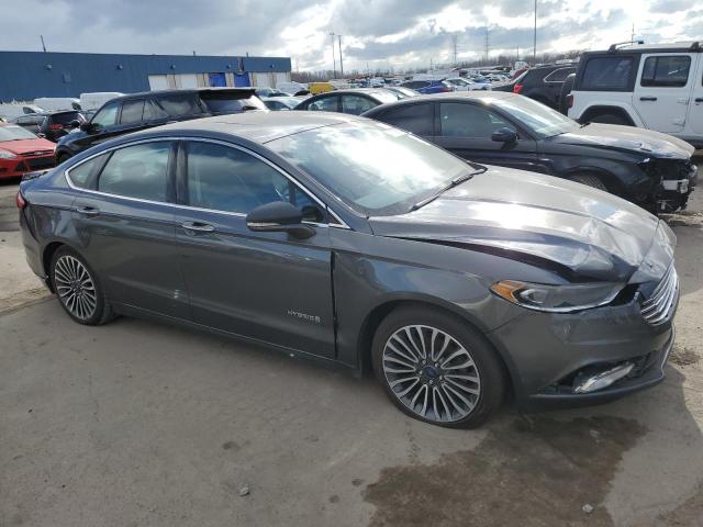 3FA6P0LU9HR106016 - 2017 FORD FUSION SE HYBRID GRAY photo 4