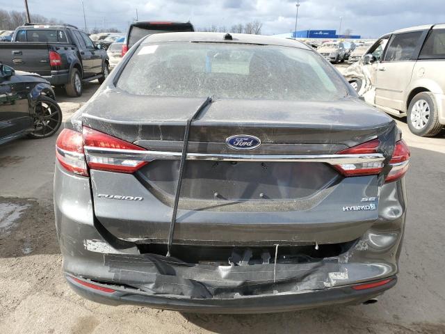 3FA6P0LU9HR106016 - 2017 FORD FUSION SE HYBRID GRAY photo 6