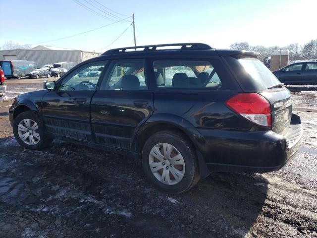 4S4BP60C086326693 - 2008 SUBARU OUTBACK BLACK photo 2