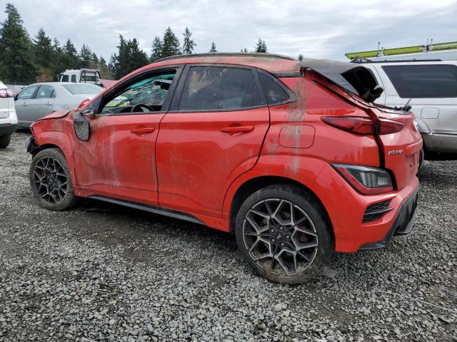 KM8KH3AC0NU001298 - 2022 HYUNDAI KONA N BASE RED photo 2