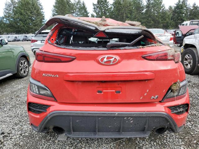 KM8KH3AC0NU001298 - 2022 HYUNDAI KONA N BASE RED photo 6