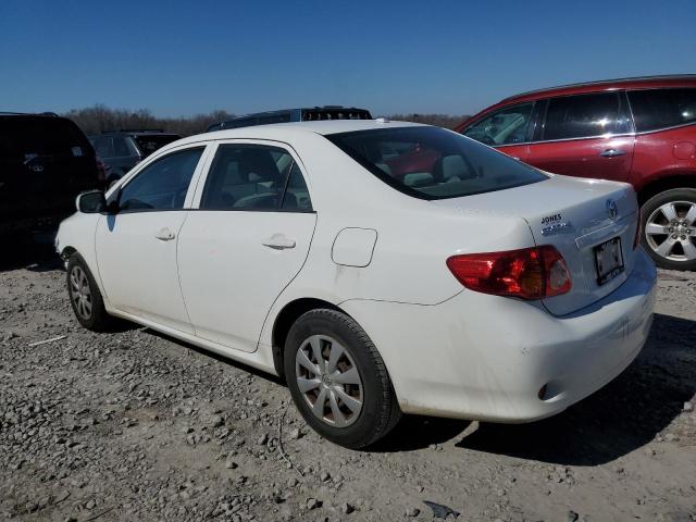 JTDBL40E19J015343 - 2009 TOYOTA COROLLA BASE WHITE photo 2