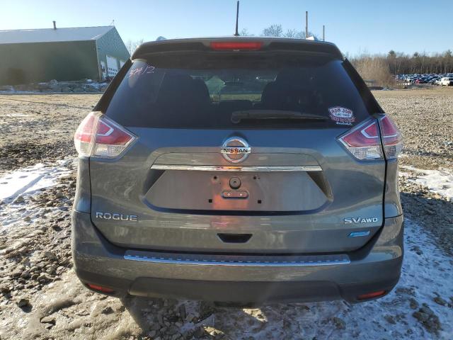 5N1AT2MV9EC832306 - 2014 NISSAN ROGUE S GRAY photo 6