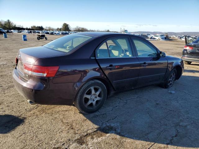 5NPEU46F96H043258 - 2006 HYUNDAI SONATA GLS BURGUNDY photo 3