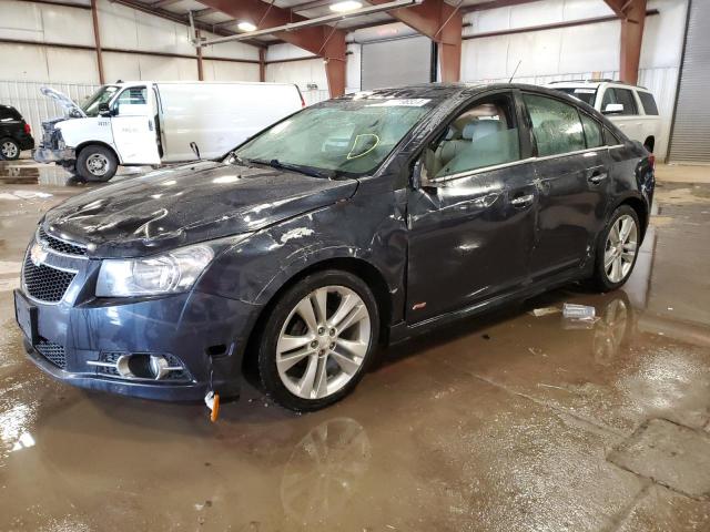 1G1PG5SB6E7255104 - 2014 CHEVROLET CRUZE LTZ GRAY photo 1