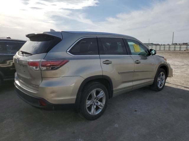 5TDDKRFH9FS217548 - 2015 TOYOTA HIGHLANDER LIMITED GOLD photo 3