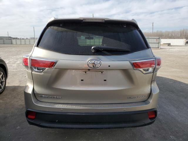 5TDDKRFH9FS217548 - 2015 TOYOTA HIGHLANDER LIMITED GOLD photo 6