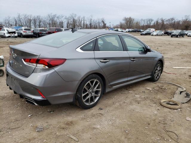 5NPE34AB8KH807604 - 2019 HYUNDAI SONATA LIMITED TURBO GRAY photo 3