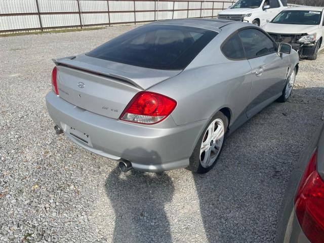 KMHHN65F75U176527 - 2005 HYUNDAI TIBURON GT SILVER photo 4