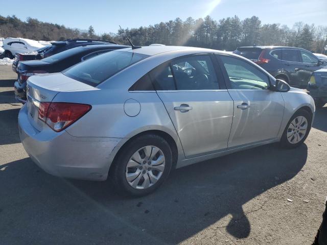 1G1PC5SH1C7320664 - 2012 CHEVROLET CRUZE LS SILVER photo 3