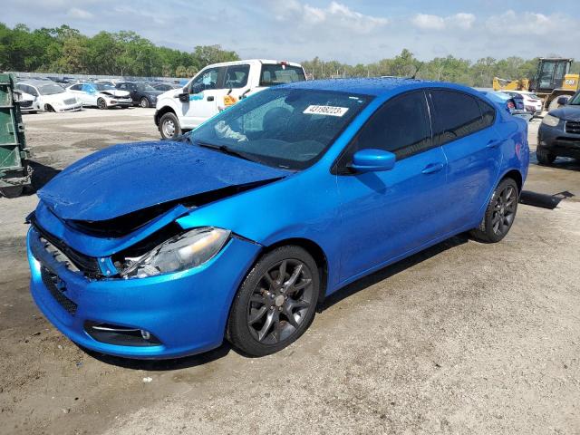 1C3CDFBB3GD755136 - 2016 DODGE DART SXT BLUE photo 1