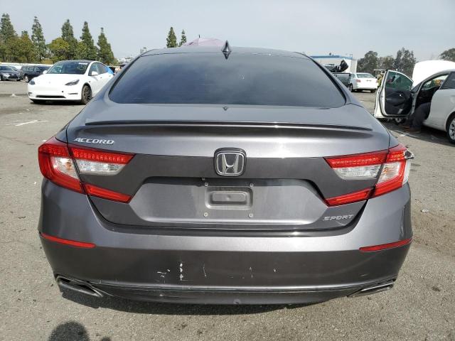 1HGCV1F32KA034428 - 2019 HONDA ACCORD SPORT GRAY photo 6