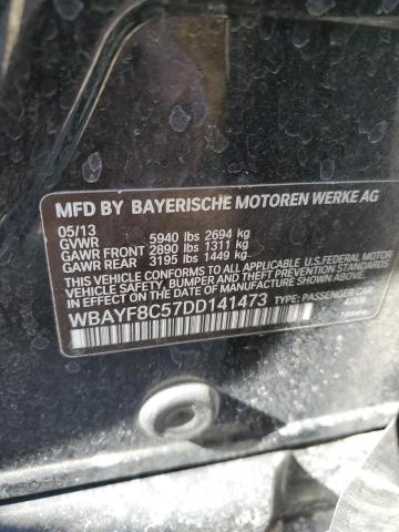 WBAYF8C57DD141473 - 2013 BMW 750 LXI BLACK photo 12