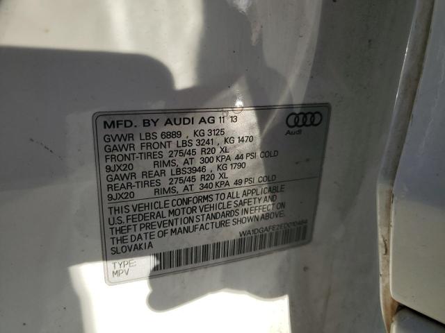 WA1DGAFE2ED010464 - 2014 AUDI Q7 PRESTIGE WHITE photo 14