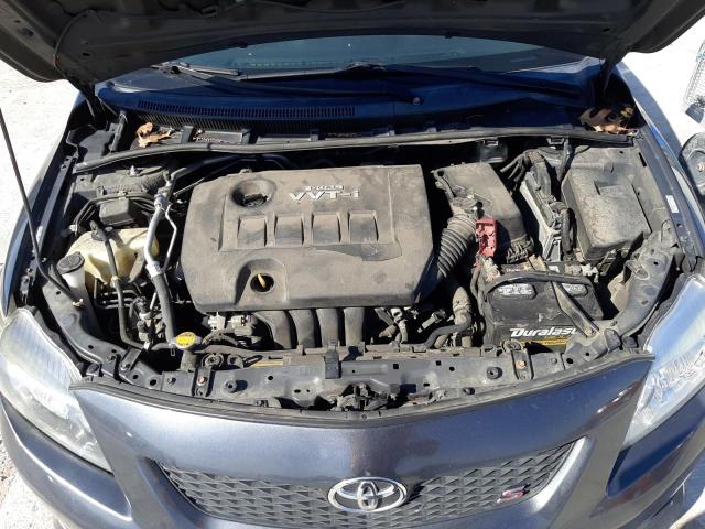 1NXBU4EE9AZ384679 - 2010 TOYOTA COROLLA BASE GRAY photo 11