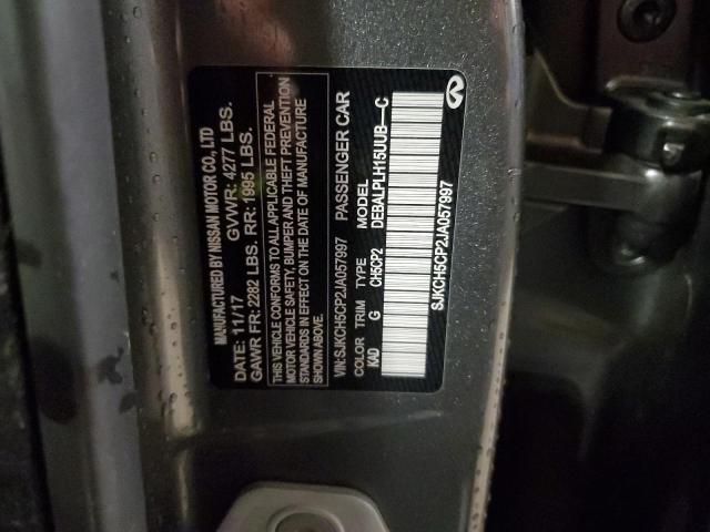 SJKCH5CP2JA057997 - 2018 INFINITI QX30 BASE رمادي صورة 12