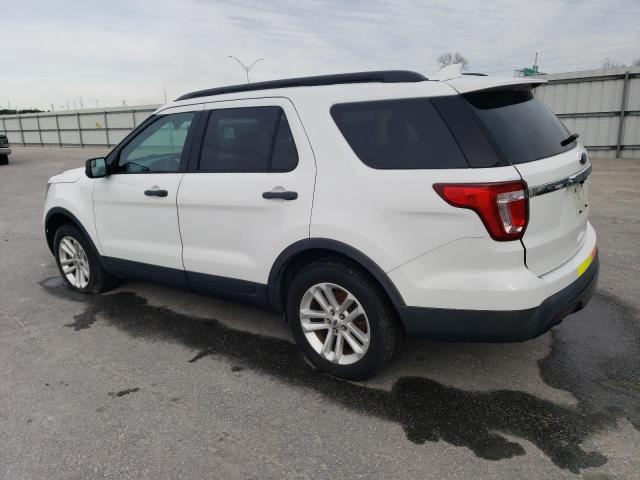 1FM5K8B84GGA10061 - 2016 FORD EXPLORER WHITE photo 2