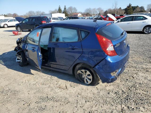 KMHCT5AE7GU290733 - 2016 HYUNDAI ACCENT SE BLUE photo 2